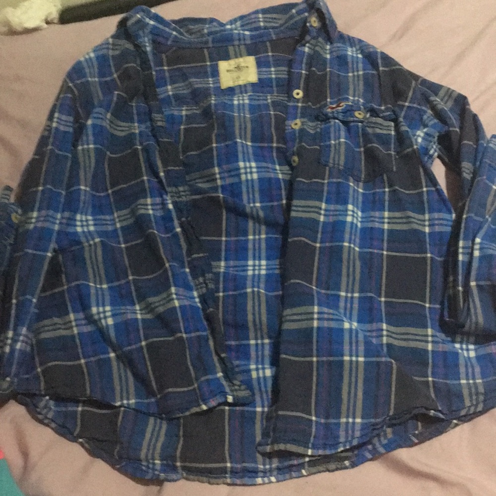 Hollister Blue Flannel